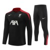 Liverpool Sweat d'Entraînement Quarter-Zip 2024-25 Noire Pour Enfant